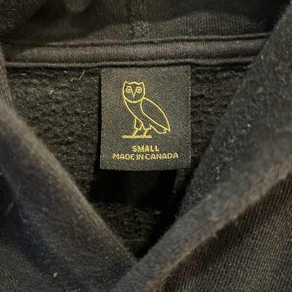 EUC black OVO October’s Very Own long sleeve spellout hoodie - Picture 3 of 6